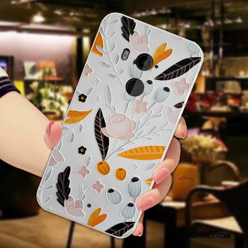 Kuori Htc U11+ Kohokuviointi Puhelimen Kuoret Murtumaton, Kotelo Htc U11+ Silikoni Kustannukset Kukka