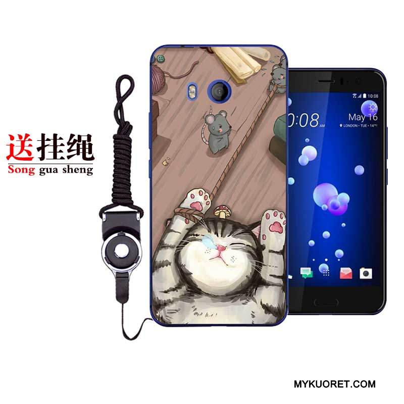 Kuori Htc U11 Laukut Persoonallisuus Murtumaton, Kotelo Htc U11 Silikoni Valkoinen Puhelimen Kuoret