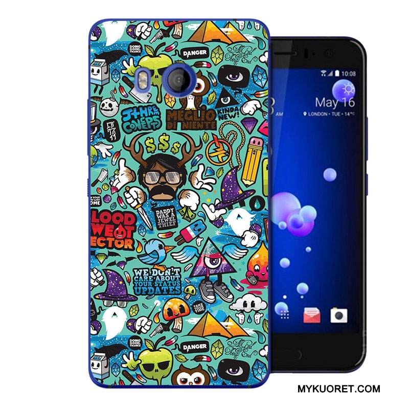 Kuori Htc U11 Laukut Puhelimen Kuoret Jauhe, Kotelo Htc U11 Sarjakuva Trendi Murtumaton