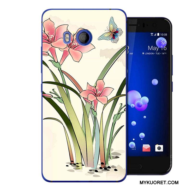 Kuori Htc U11 Laukut Puhelimen Kuoret Jauhe, Kotelo Htc U11 Sarjakuva Trendi Murtumaton