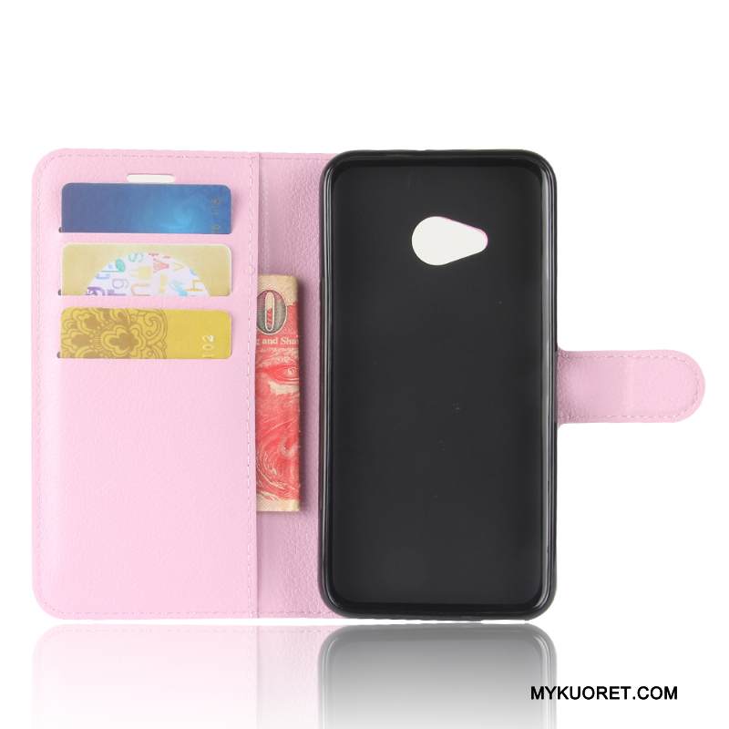 Kuori Htc U11 Life Suojaus Punainen Kortti, Kotelo Htc U11 Life Nahka Puhelimen Kuoret