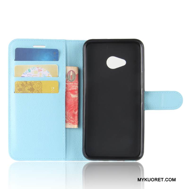 Kuori Htc U11 Life Suojaus Punainen Kortti, Kotelo Htc U11 Life Nahka Puhelimen Kuoret