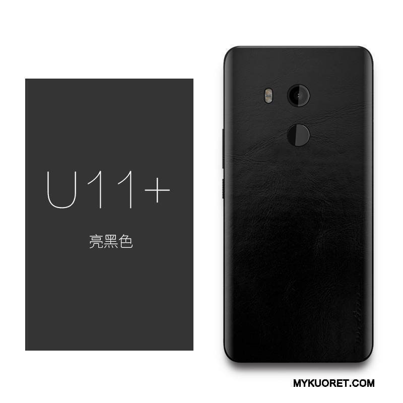 Kuori Htc U11+ Luova Ohut Puhelimen Kuoret, Kotelo Htc U11+ Nahka Ultra Punainen