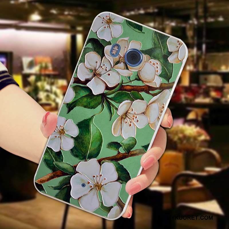Kuori Htc U11 Maalaus Kustannukset Puhelimen Kuoret, Kotelo Htc U11 Kohokuviointi Murtumaton Vaalean