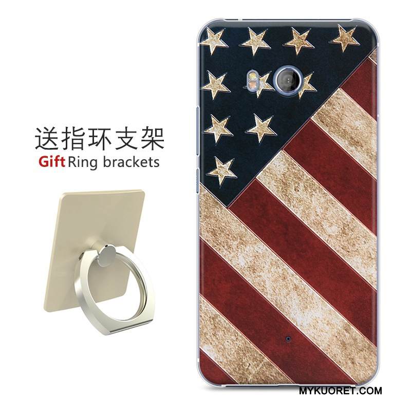 Kuori Htc U11 Maalaus Musta Taide, Kotelo Htc U11 Suojaus Kova Murtumaton