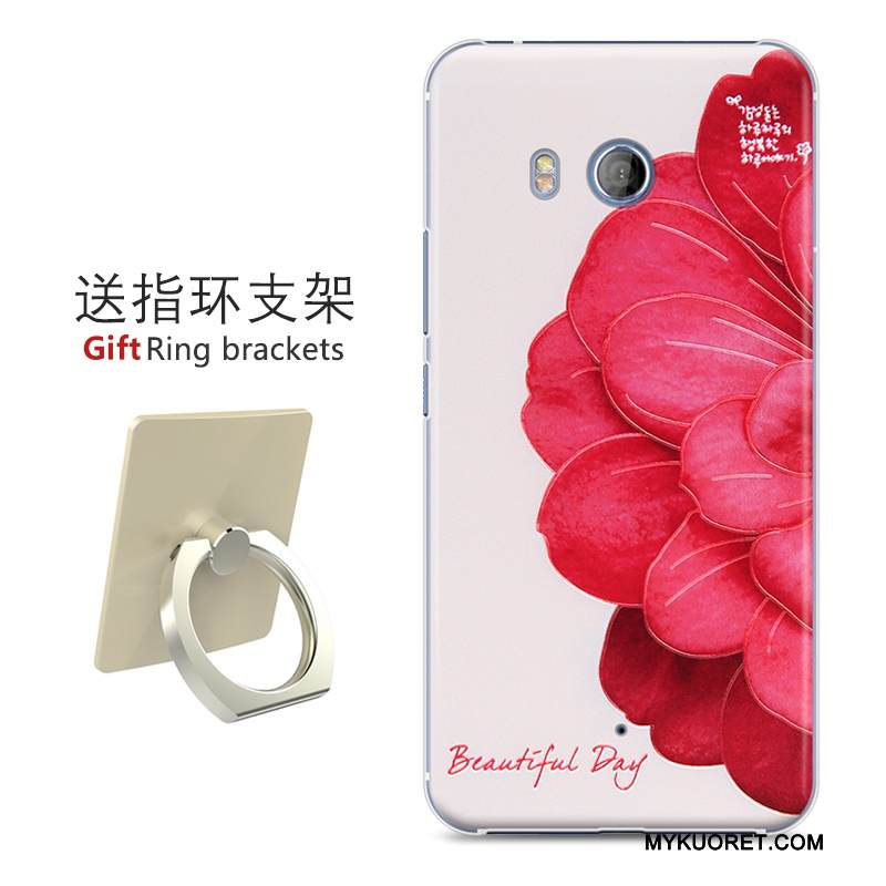 Kuori Htc U11 Maalaus Musta Taide, Kotelo Htc U11 Suojaus Kova Murtumaton