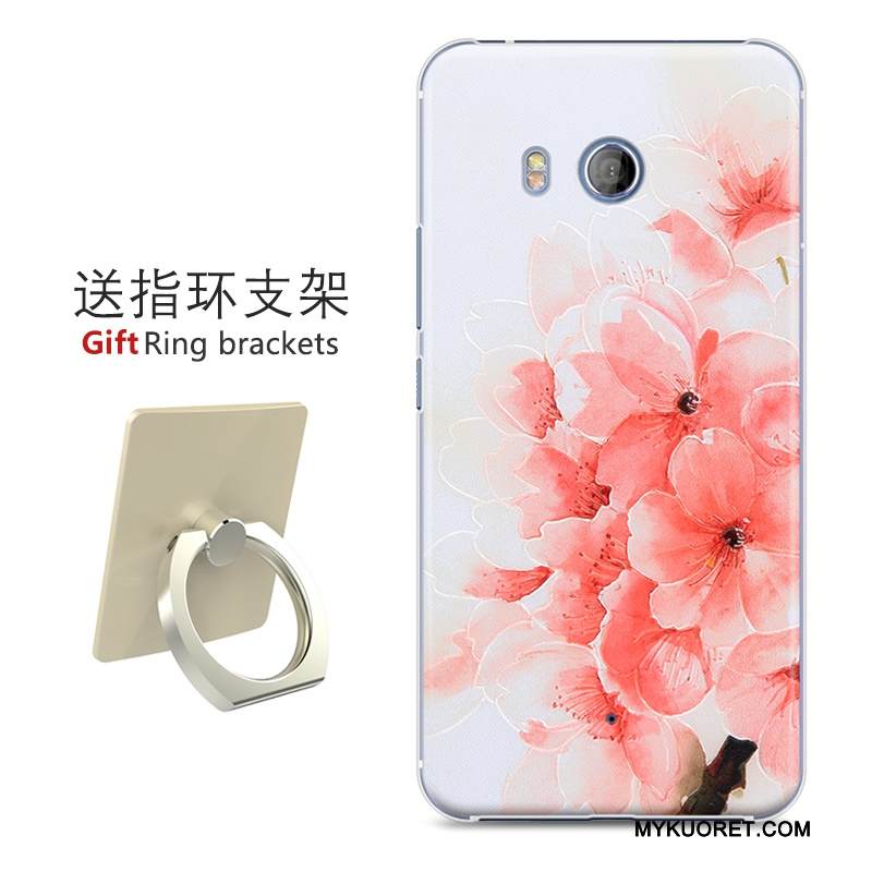 Kuori Htc U11 Maalaus Musta Taide, Kotelo Htc U11 Suojaus Kova Murtumaton