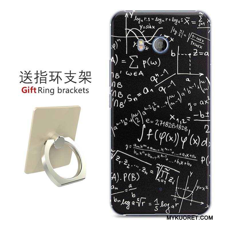 Kuori Htc U11 Maalaus Musta Taide, Kotelo Htc U11 Suojaus Kova Murtumaton