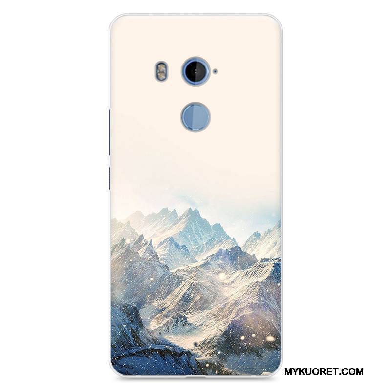 Kuori Htc U11+ Maalaus 说 Läpinäkyvä, Kotelo Htc U11+ Silikoni Maisema Puhelimen Kuoret