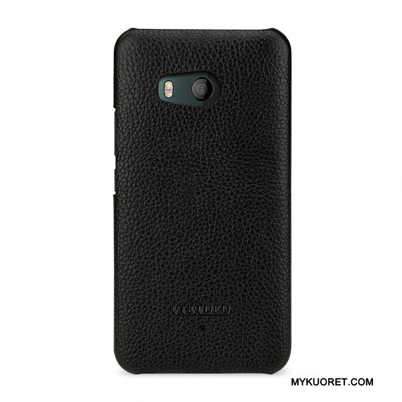 Kuori Htc U11 Nahka Puhelimen Kuoret Yksinkertainen, Kotelo Htc U11 Suojaus Murtumaton Vihreä