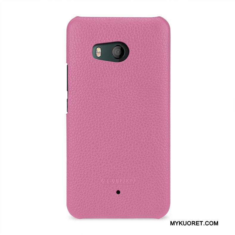 Kuori Htc U11 Nahka Puhelimen Kuoret Yksinkertainen, Kotelo Htc U11 Suojaus Murtumaton Vihreä