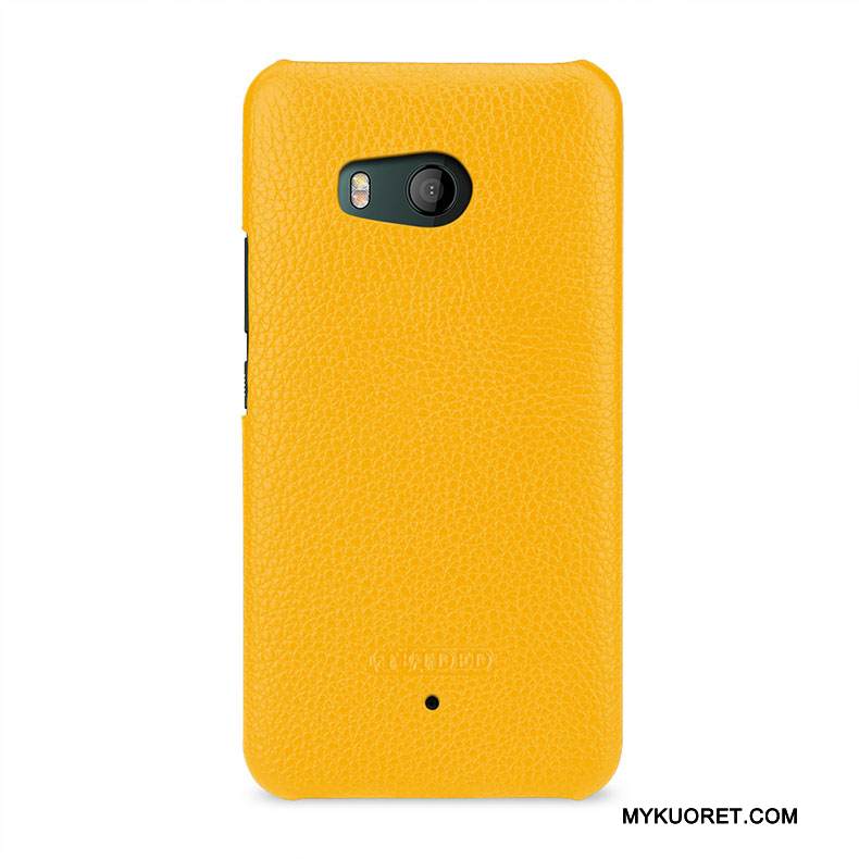 Kuori Htc U11 Nahka Puhelimen Kuoret Yksinkertainen, Kotelo Htc U11 Suojaus Murtumaton Vihreä