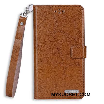 Kuori Htc U11 Nahka Viini Punainen Murtumaton, Kotelo Htc U11 Silikoni Puhelimen Kuoret Ripustettavat Koristeet