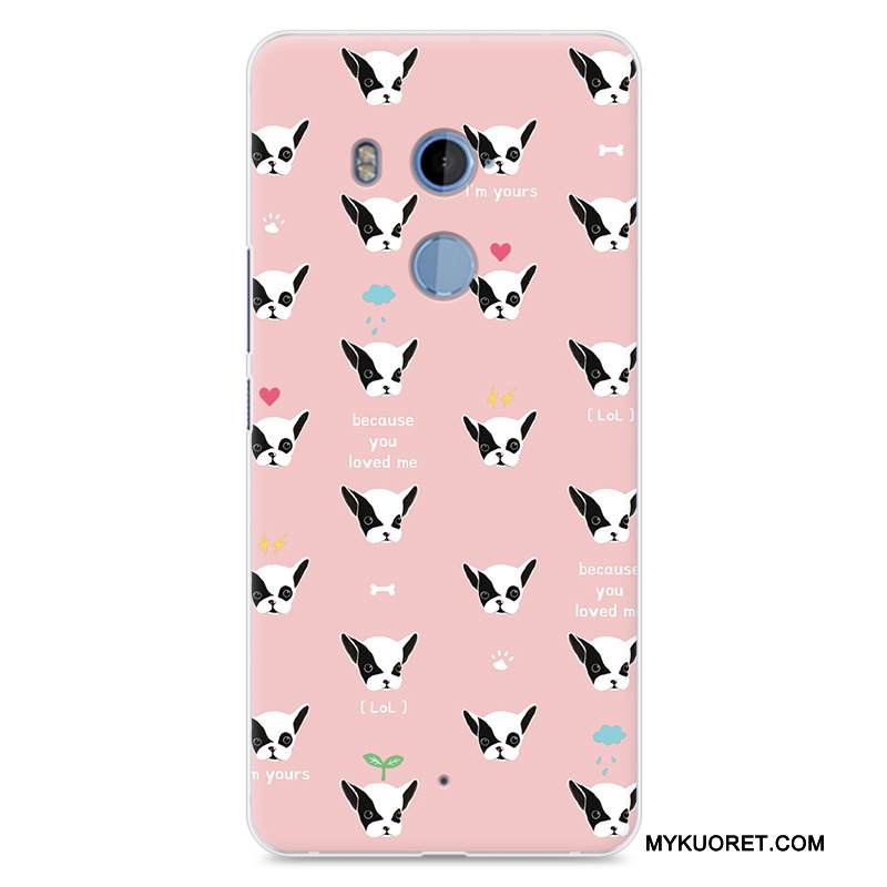 Kuori Htc U11+ Pehmeä Neste Harmaa Puhelimen Kuoret, Kotelo Htc U11+ Silikoni Persoonallisuus Murtumaton