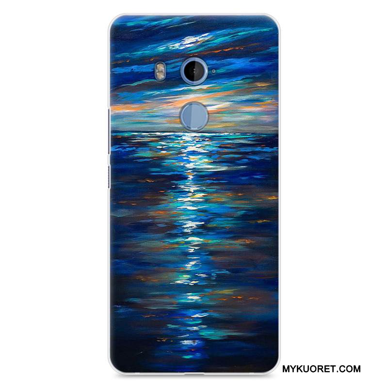 Kuori Htc U11+ Pehmeä Neste Harmaa Puhelimen Kuoret, Kotelo Htc U11+ Silikoni Persoonallisuus Murtumaton