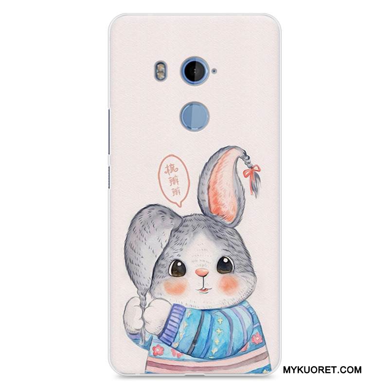 Kuori Htc U11+ Pehmeä Neste Harmaa Puhelimen Kuoret, Kotelo Htc U11+ Silikoni Persoonallisuus Murtumaton