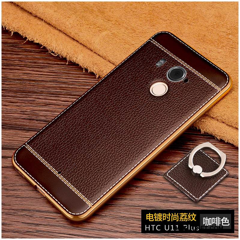 Kuori Htc U11+ Pehmeä Neste Murtumaton Puhelimen Kuoret, Kotelo Htc U11+ Laukut Musta