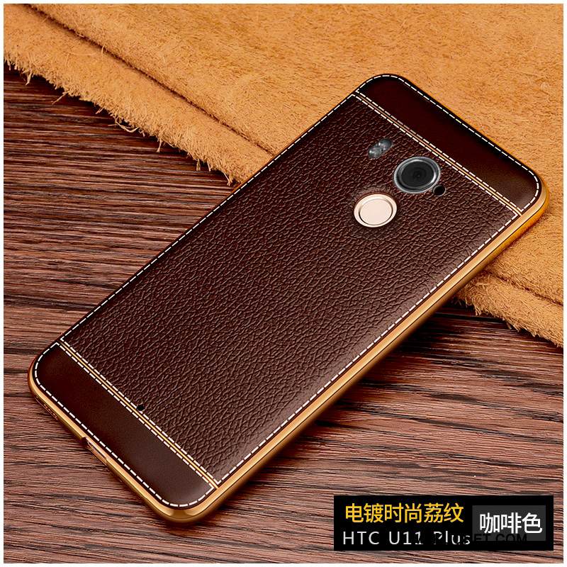 Kuori Htc U11+ Pehmeä Neste Murtumaton Puhelimen Kuoret, Kotelo Htc U11+ Laukut Musta