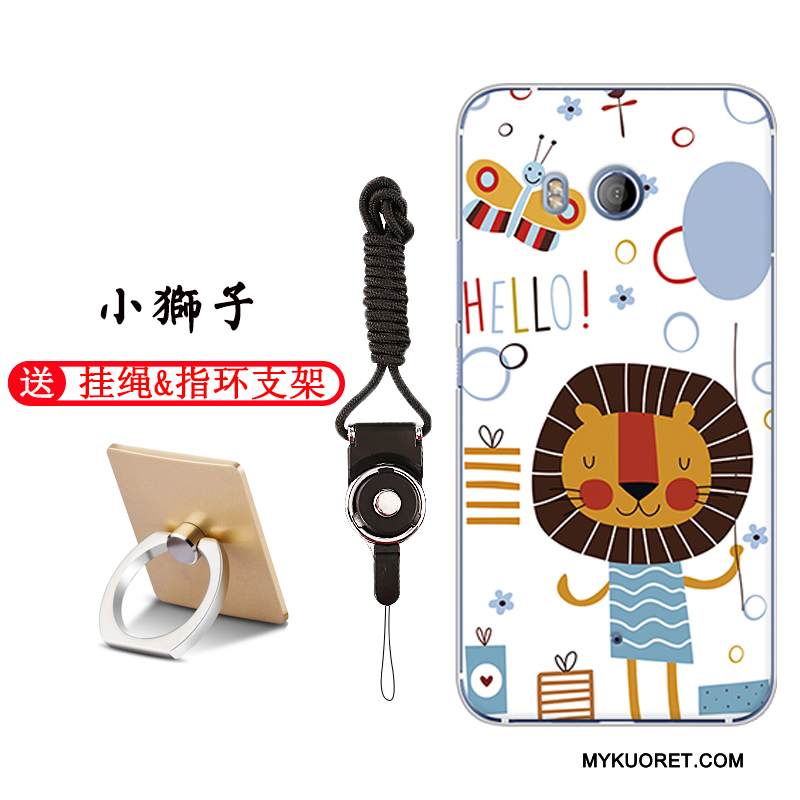 Kuori Htc U11 Pehmeä Neste Musta Murtumaton, Kotelo Htc U11 Laukut Ihana Puhelimen Kuoret