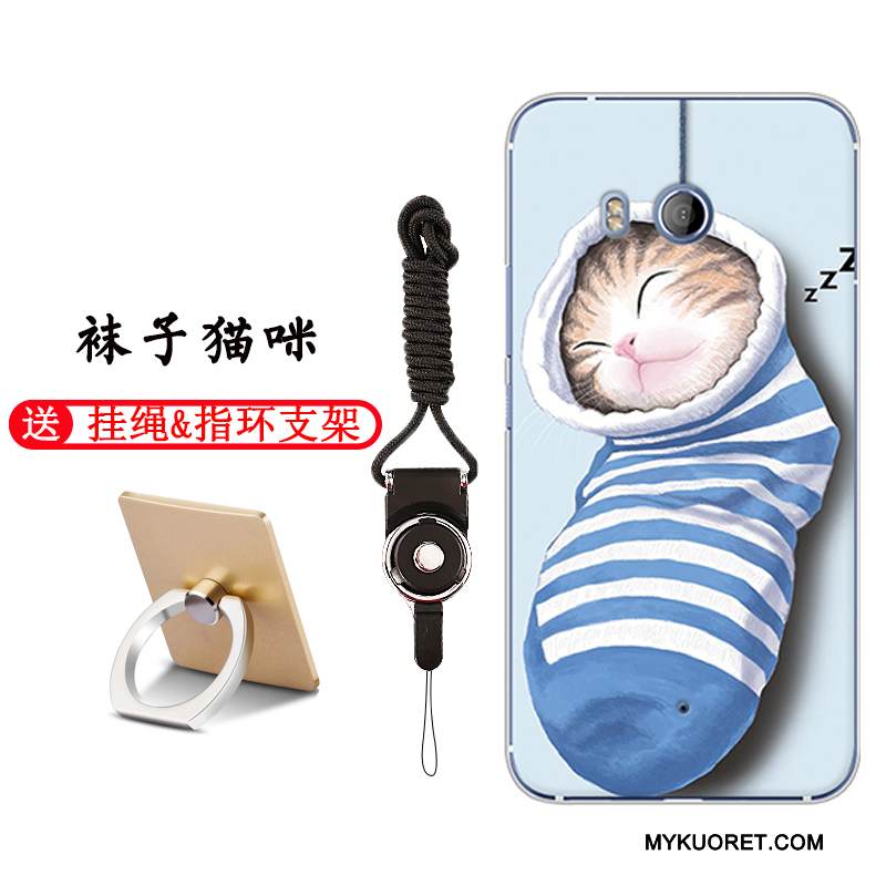 Kuori Htc U11 Pehmeä Neste Musta Murtumaton, Kotelo Htc U11 Laukut Ihana Puhelimen Kuoret