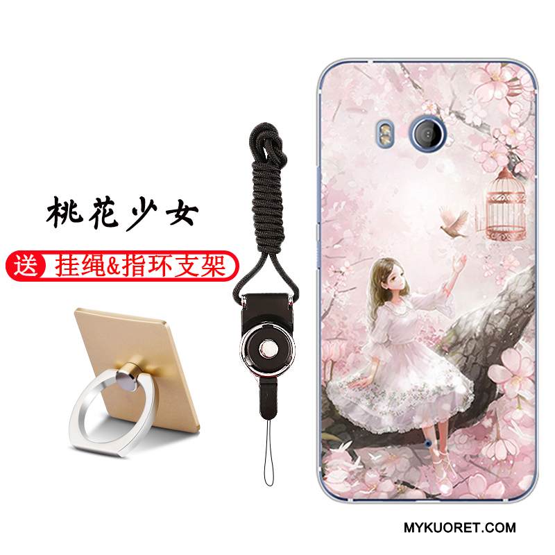 Kuori Htc U11 Pehmeä Neste Musta Murtumaton, Kotelo Htc U11 Laukut Ihana Puhelimen Kuoret