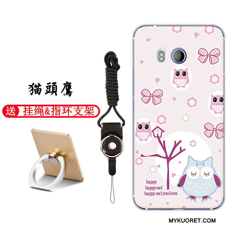 Kuori Htc U11 Pehmeä Neste Musta Murtumaton, Kotelo Htc U11 Laukut Ihana Puhelimen Kuoret