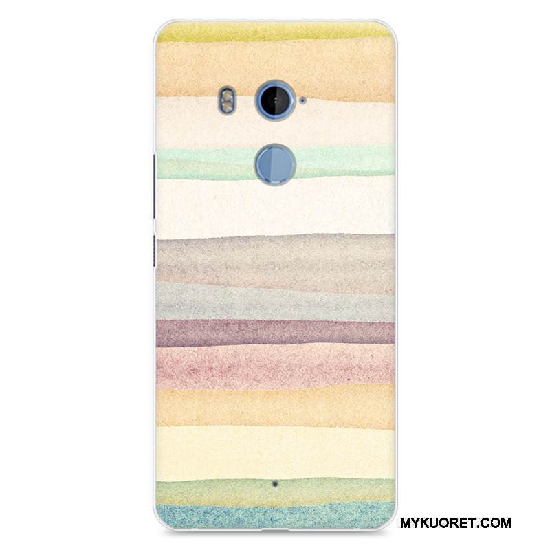 Kuori Htc U11+ Silikoni Musta Persoonallisuus, Kotelo Htc U11+ Suojaus Murtumaton Puhelimen Kuoret