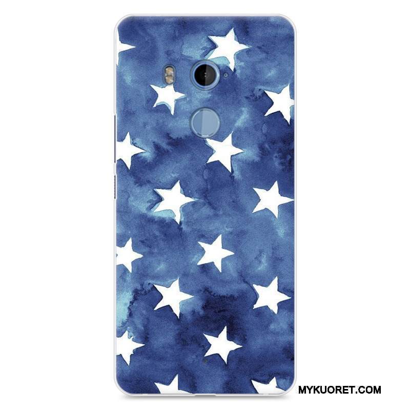 Kuori Htc U11+ Silikoni Musta Persoonallisuus, Kotelo Htc U11+ Suojaus Murtumaton Puhelimen Kuoret