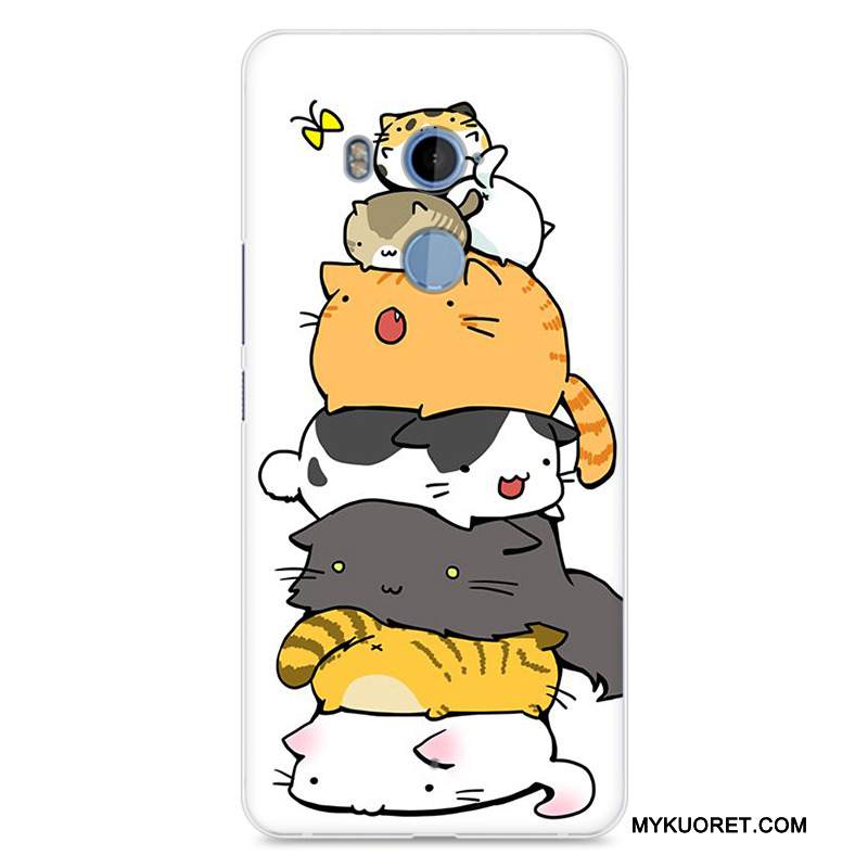 Kuori Htc U11 Silikoni Puhelimen Kuoret Läpinäkyvä, Kotelo Htc U11 Maalaus Musta Maisema