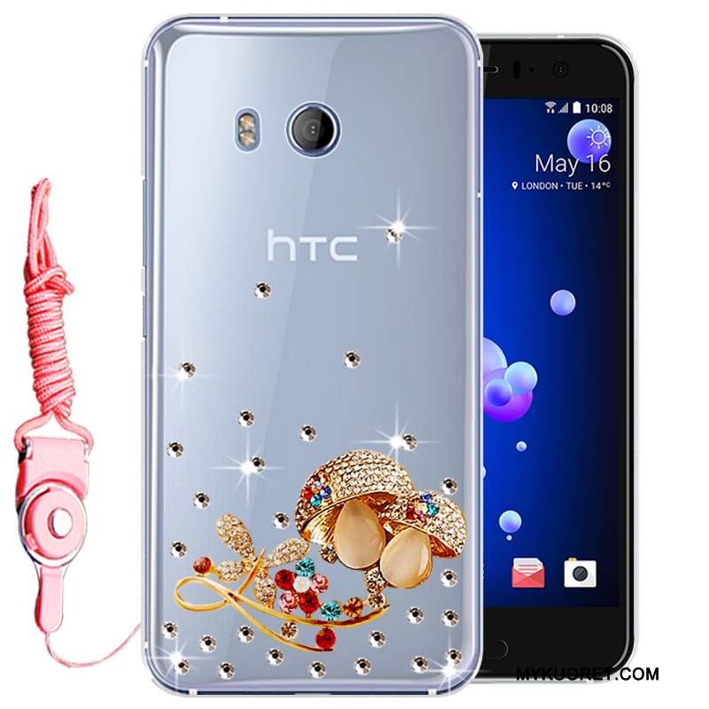 Kuori Htc U11 Strassi Kulta Murtumaton, Kotelo Htc U11 Silikoni Puhelimen Kuoret