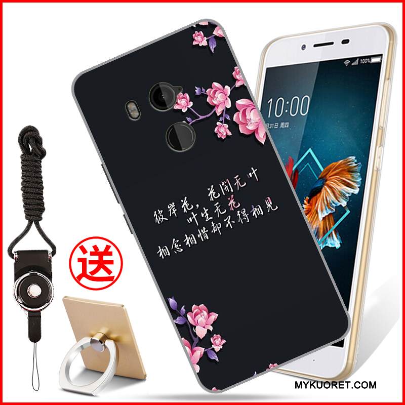 Kuori Htc U11+ Suojaus Jauhe Punainen, Kotelo Htc U11+ Pehmeä Neste Murtumaton Puhelimen Kuoret