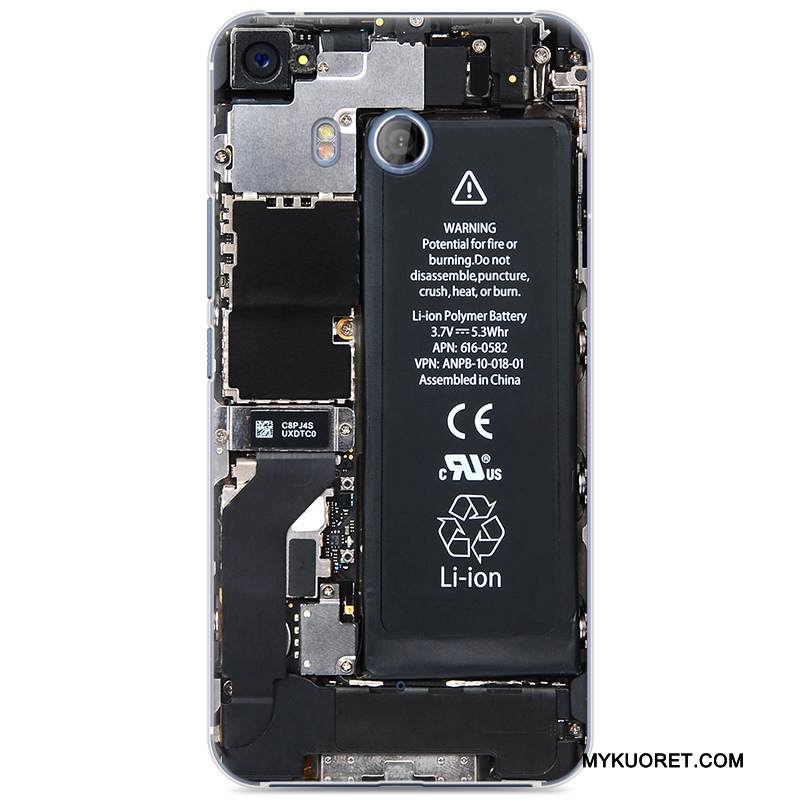 Kuori Htc U11 Suojaus Keltainen Murtumaton, Kotelo Htc U11 Maalaus Puhelimen Kuoret Trendi