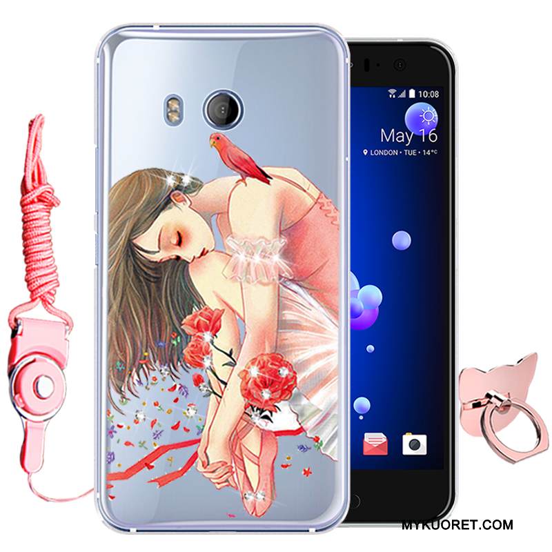 Kuori Htc U11 Suojaus Murtumaton Puhelimen Kuoret, Kotelo Htc U11 Pehmeä Neste Vihreä