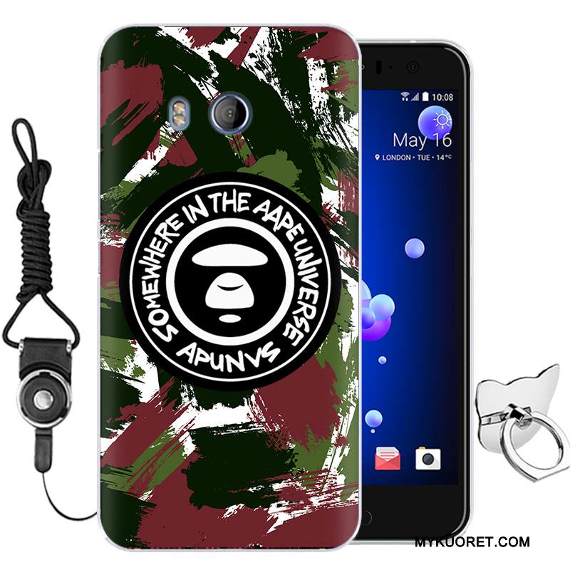 Kuori Htc U11 Suojaus Murtumaton Puhelimen Kuoret, Kotelo Htc U11 Pehmeä Neste Vihreä