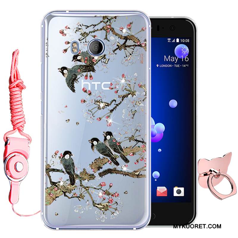 Kuori Htc U11 Suojaus Murtumaton Puhelimen Kuoret, Kotelo Htc U11 Pehmeä Neste Vihreä