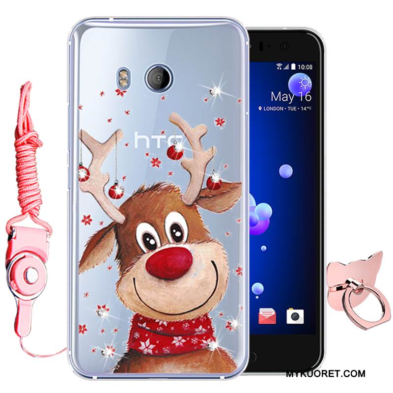 Kuori Htc U11 Suojaus Murtumaton Puhelimen Kuoret, Kotelo Htc U11 Pehmeä Neste Vihreä