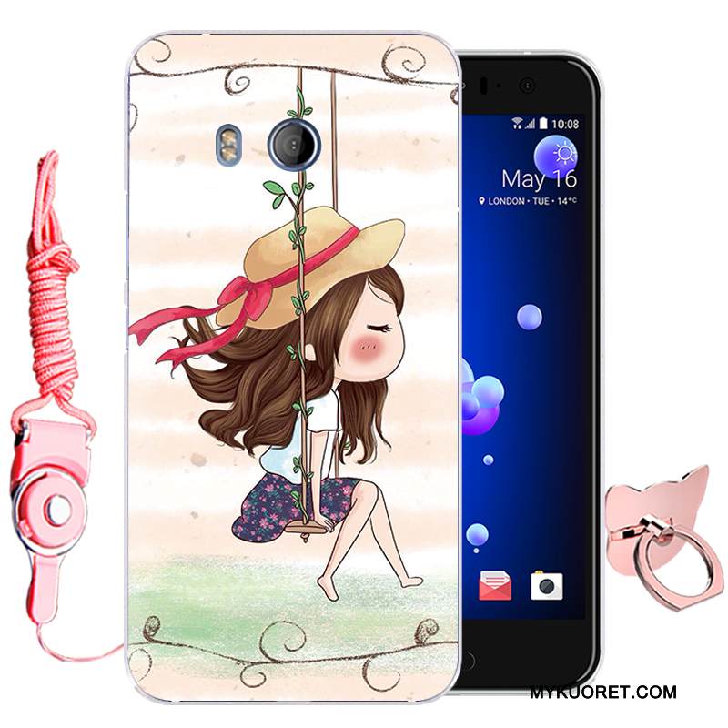 Kuori Htc U11 Suojaus Murtumaton Puhelimen Kuoret, Kotelo Htc U11 Pehmeä Neste Vihreä