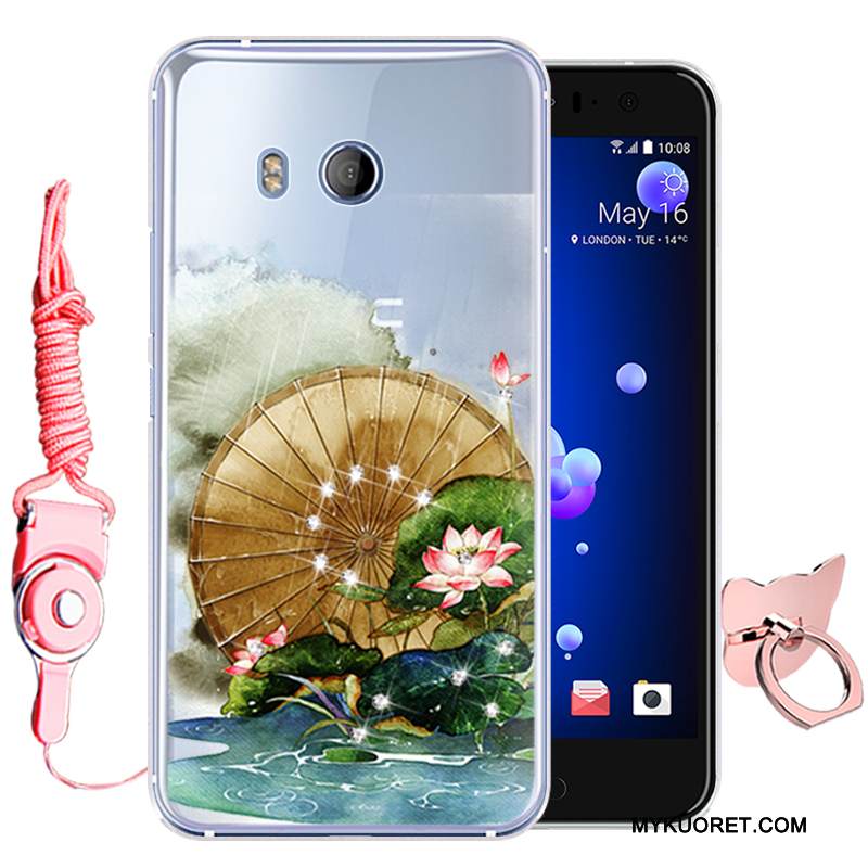 Kuori Htc U11 Suojaus Murtumaton Puhelimen Kuoret, Kotelo Htc U11 Pehmeä Neste Vihreä