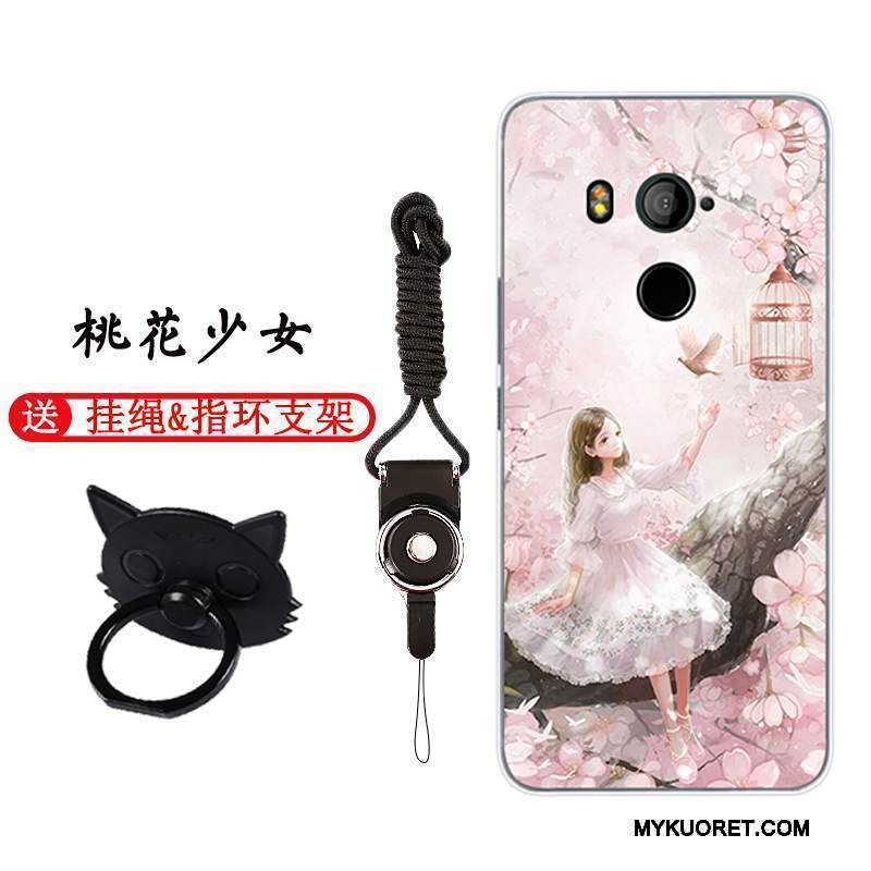 Kuori Htc U11+ Suojaus Puhelimen Kuoret Persoonallisuus, Kotelo Htc U11+ Laukut Vaaleansininen Yksinkertainen