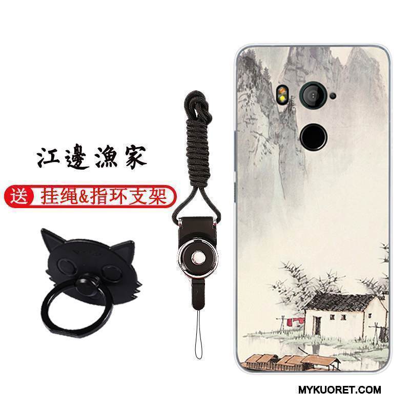 Kuori Htc U11+ Suojaus Puhelimen Kuoret Persoonallisuus, Kotelo Htc U11+ Laukut Vaaleansininen Yksinkertainen