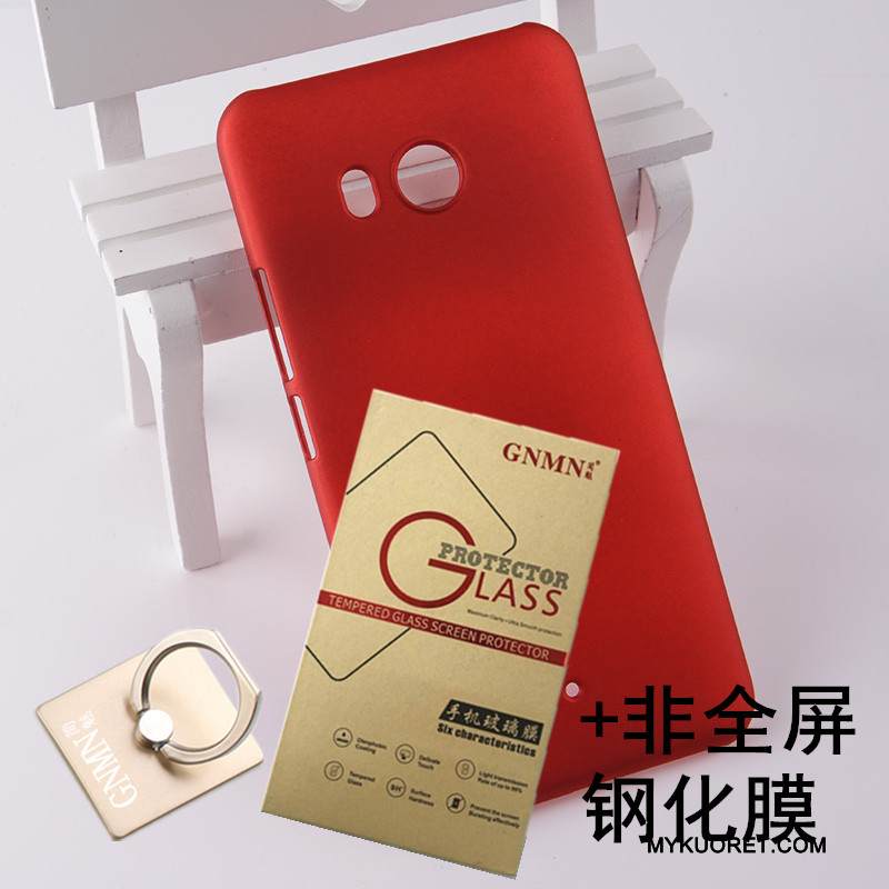 Kuori Htc U11 Suojaus Sininen Kova, Kotelo Htc U11 Pesty Suede Puhelimen Kuoret