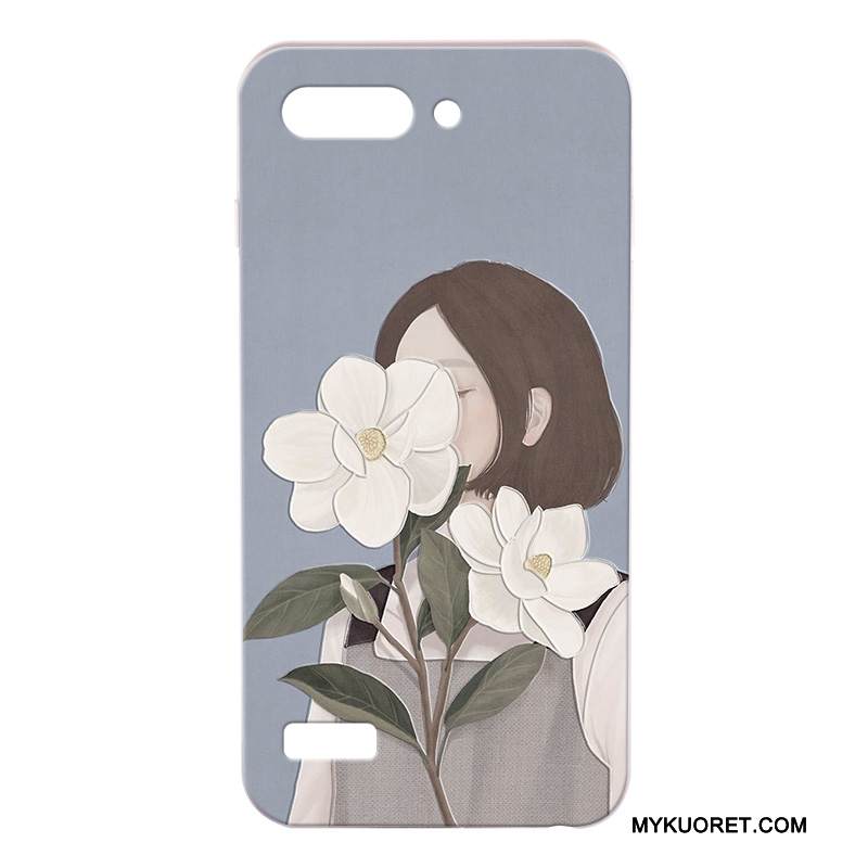 Kuori Huawei Ascend G6 Kohokuviointi Puhelimen Kuoret Harmaa, Kotelo Huawei Ascend G6 Suojaus Trendi Kova