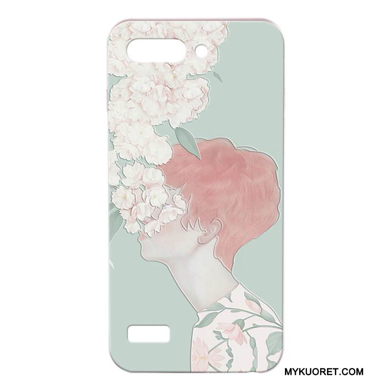 Kuori Huawei Ascend G6 Kohokuviointi Puhelimen Kuoret Harmaa, Kotelo Huawei Ascend G6 Suojaus Trendi Kova