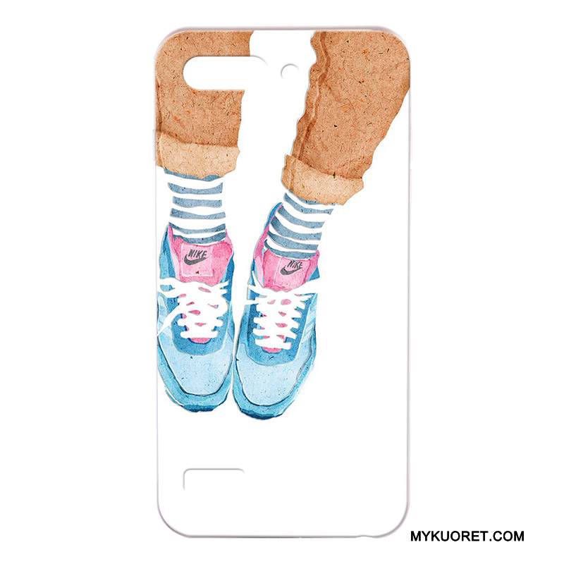 Kuori Huawei Ascend G6 Kohokuviointi Puhelimen Kuoret Harmaa, Kotelo Huawei Ascend G6 Suojaus Trendi Kova