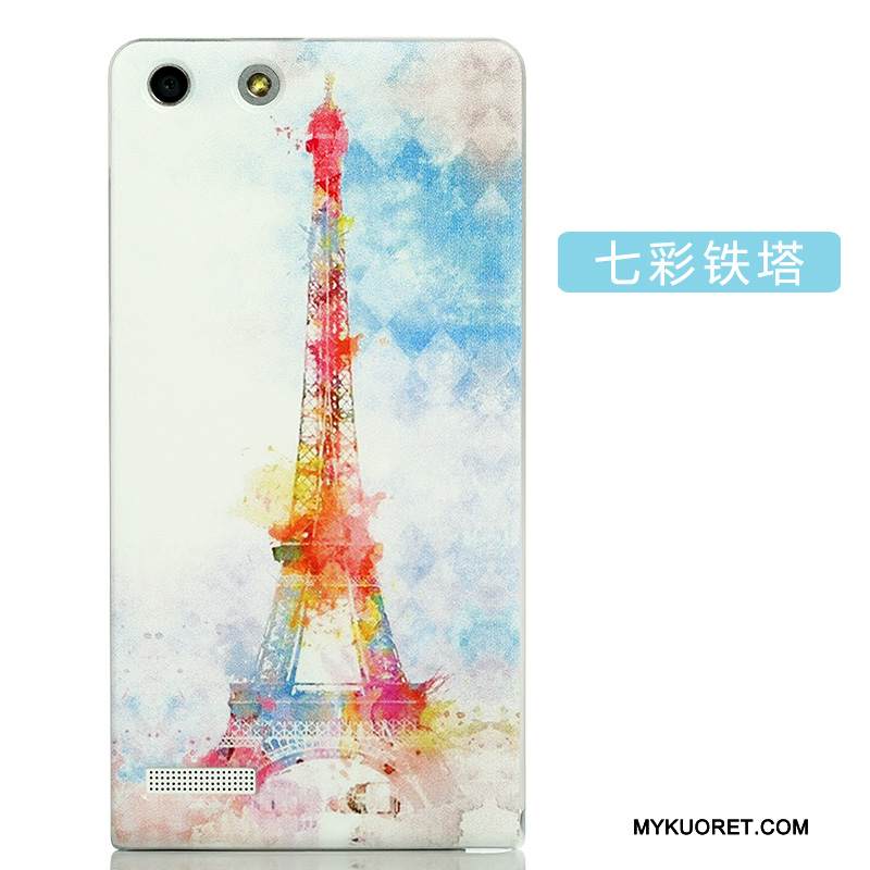 Kuori Huawei Ascend G6 Luova Puhelimen Kuoret Kova, Kotelo Huawei Ascend G6 Sarjakuva Takakansi Jauhe