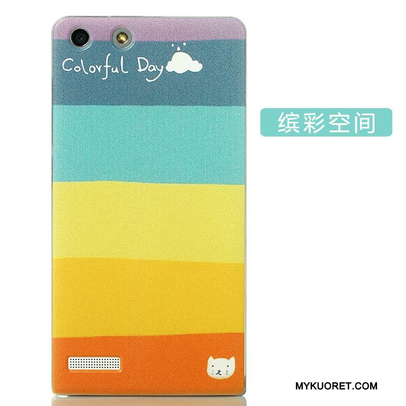 Kuori Huawei Ascend G6 Luova Puhelimen Kuoret Kova, Kotelo Huawei Ascend G6 Sarjakuva Takakansi Jauhe