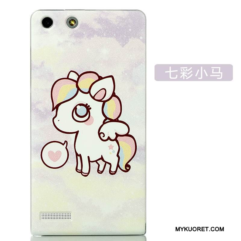 Kuori Huawei Ascend G6 Luova Puhelimen Kuoret Kova, Kotelo Huawei Ascend G6 Sarjakuva Takakansi Jauhe