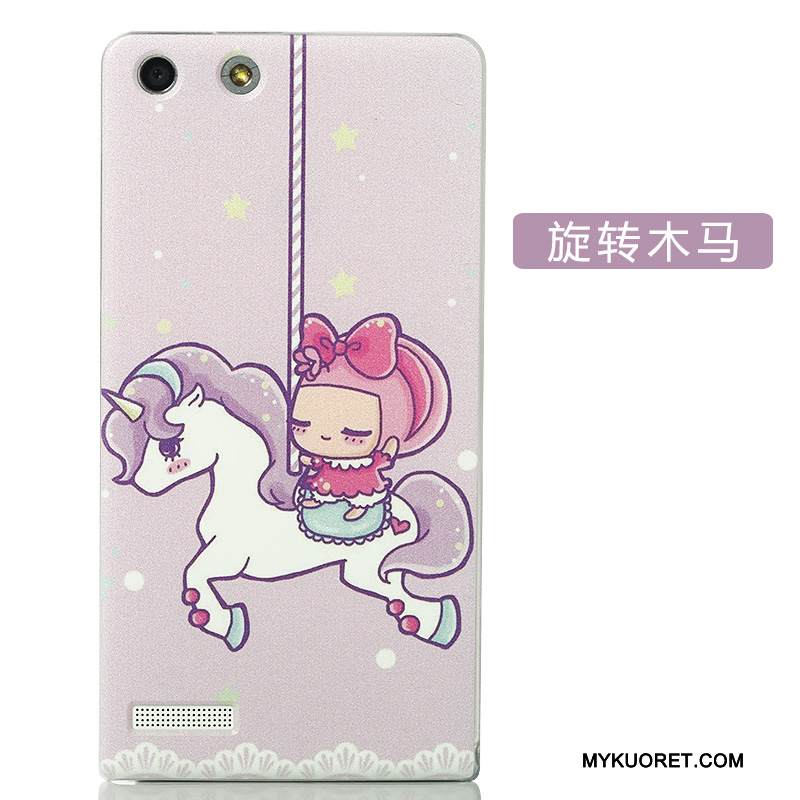 Kuori Huawei Ascend G6 Luova Puhelimen Kuoret Kova, Kotelo Huawei Ascend G6 Sarjakuva Takakansi Jauhe