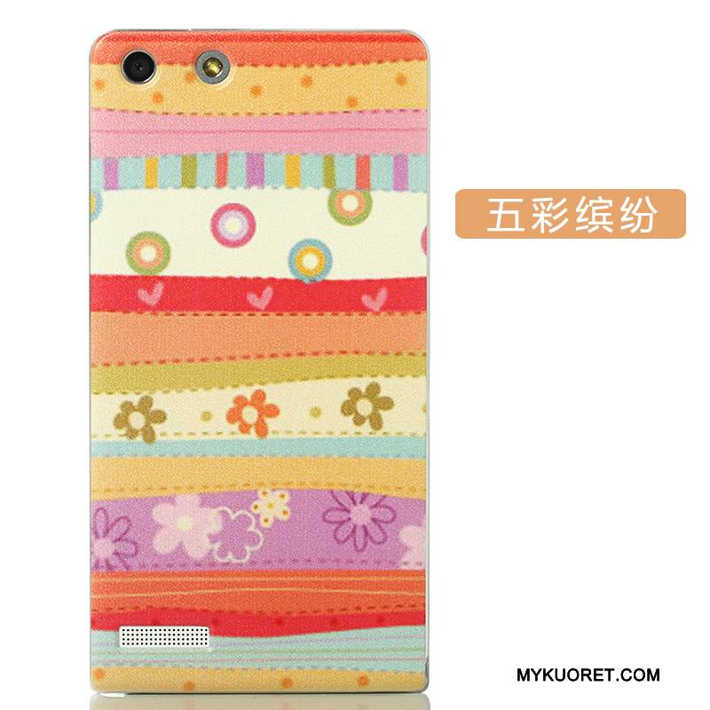 Kuori Huawei Ascend G6 Luova Puhelimen Kuoret Kova, Kotelo Huawei Ascend G6 Sarjakuva Takakansi Jauhe