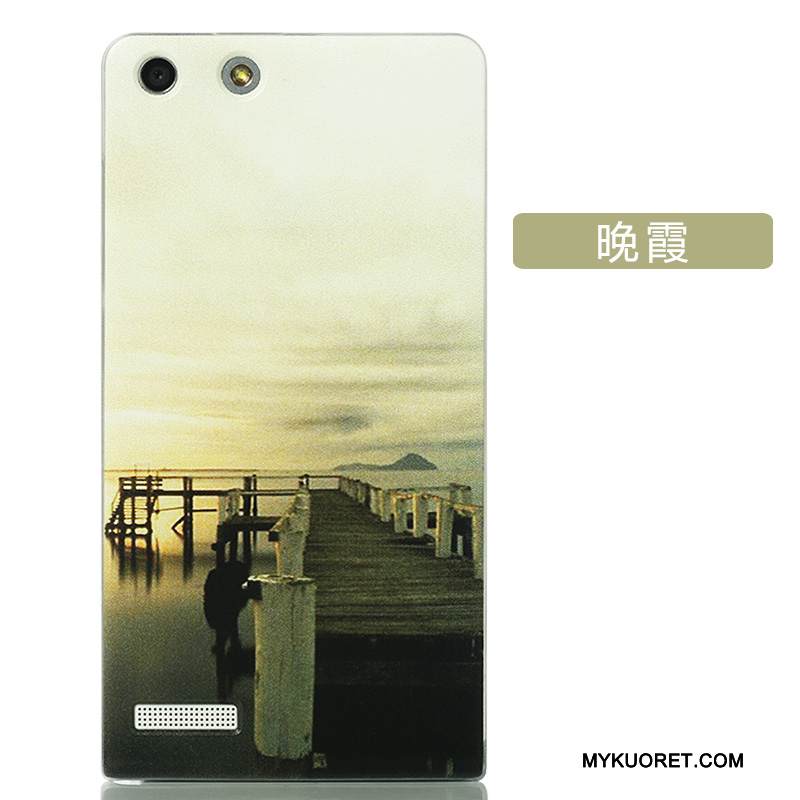 Kuori Huawei Ascend G6 Luova Puhelimen Kuoret Kova, Kotelo Huawei Ascend G6 Sarjakuva Takakansi Jauhe